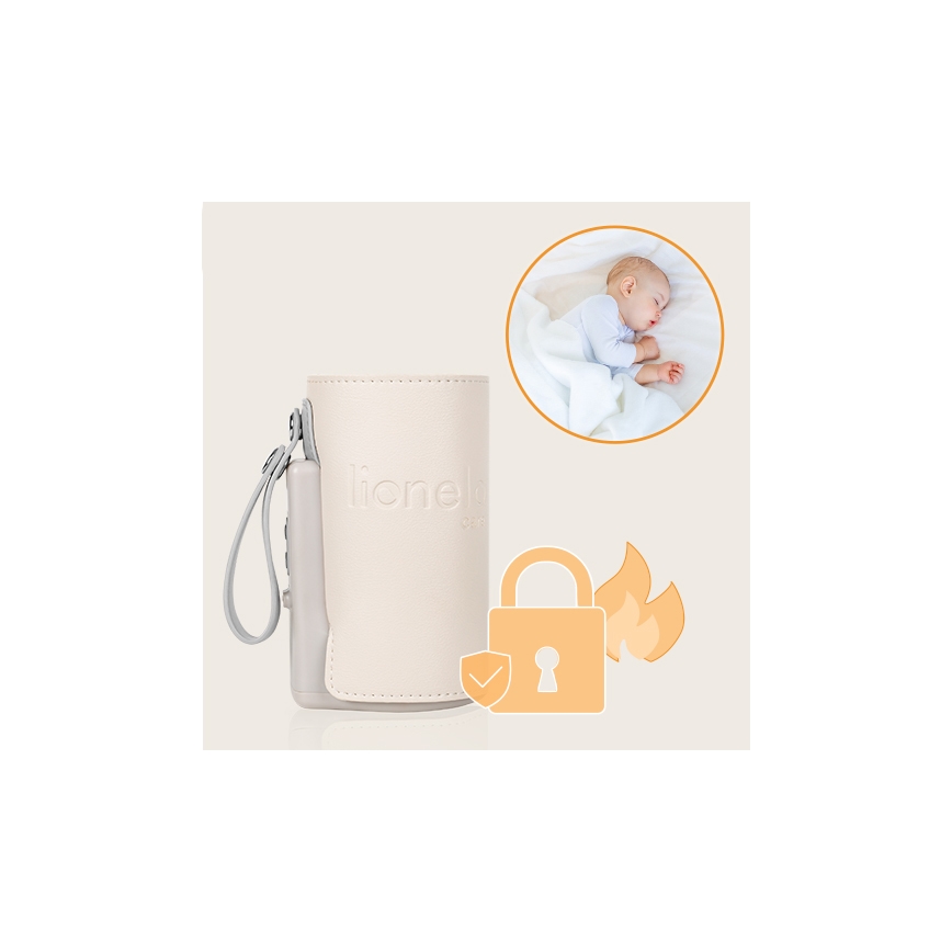 Lionelo - Aquecedor de biberões recarregável~ THERMUP GO PLUS 10W/5V bege