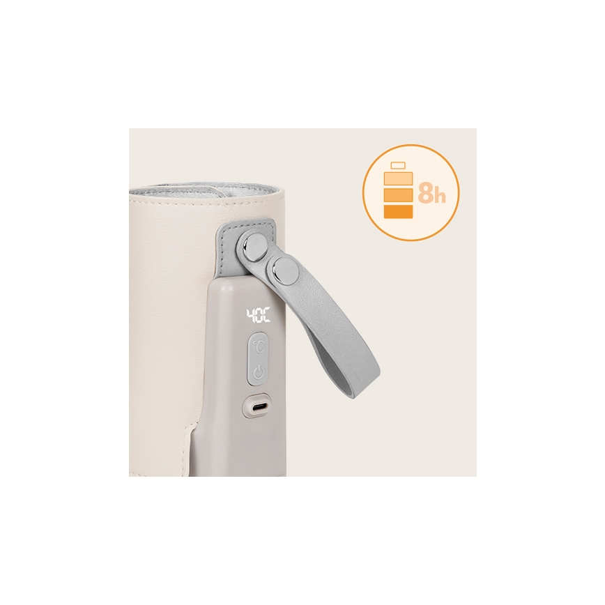 Lionelo - Aquecedor de biberões recarregável~ THERMUP GO PLUS 10W/5V bege