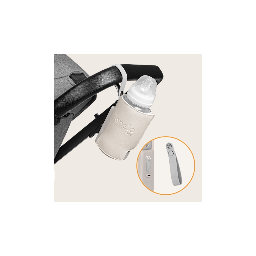 Lionelo - Aquecedor de biberões recarregável~ THERMUP GO PLUS 10W/5V bege