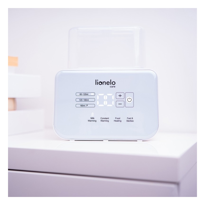 Lionelo - Aquecedor de biberões THERMUP DOUBLE 250W/230V branco