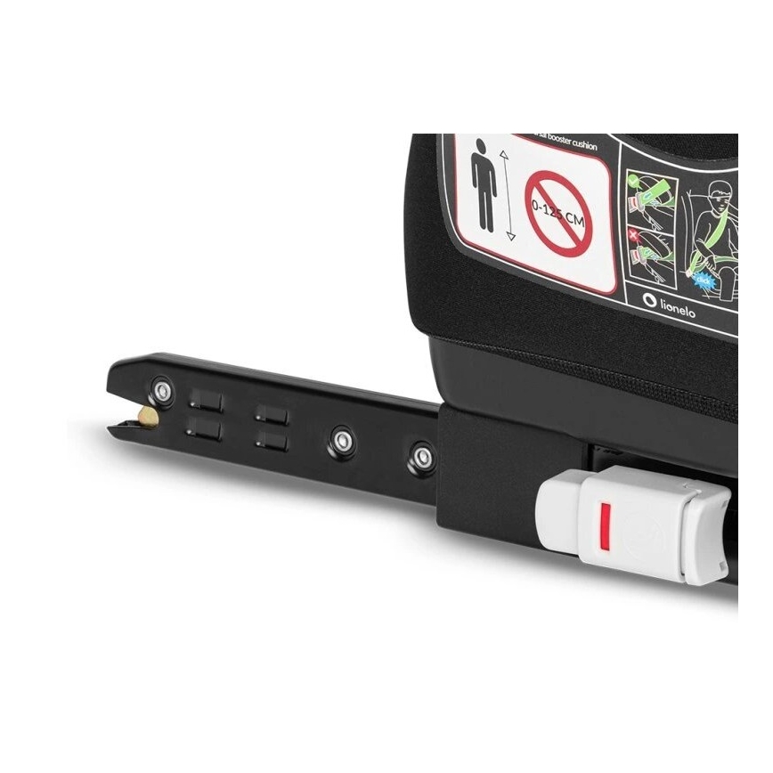 Lionelo - Assento de elevação para automóvel LUUK FIX i-Tamanho 125-150 cm preto/cinzento