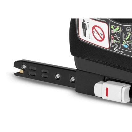 Lionelo - Assento elevatório para automóvel LUUK FIX i-Size 125-150 cm preto/cinza