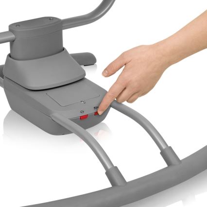 Lionelo - Baloiço infantil com melodia RIO 4xC Bege Latte + controlo remoto