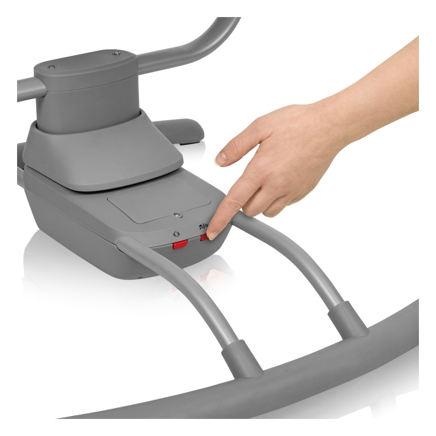 Lionelo - Baloiço infantil com melodia RIO 4xC Bege Latte + controlo remoto