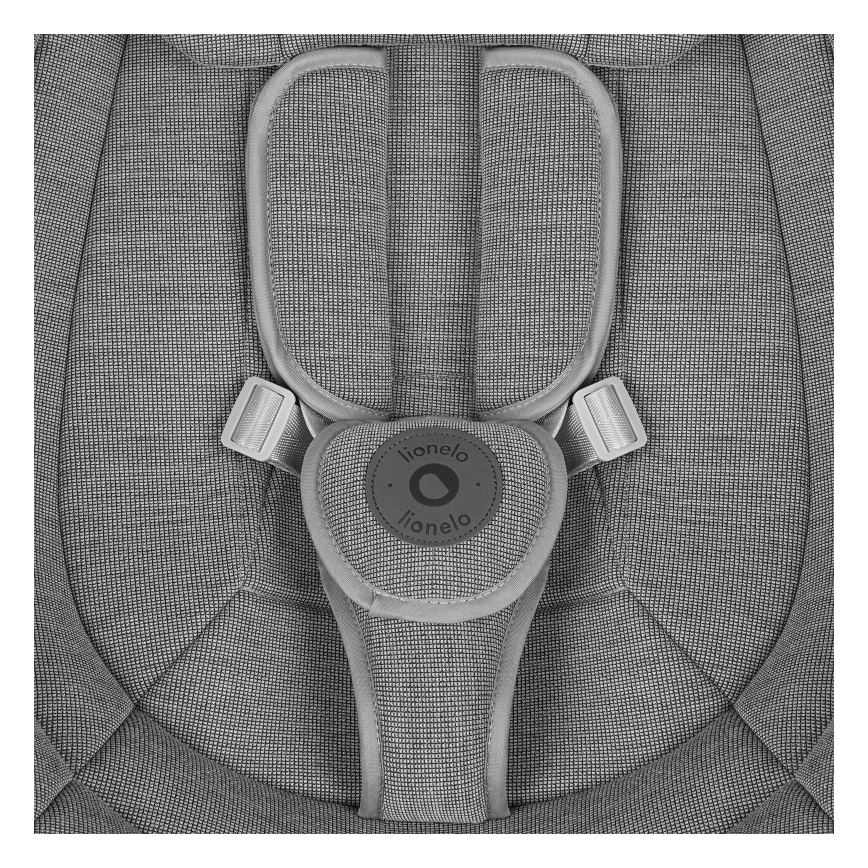 Lionelo - Baloiço para bebé com melodia BLOSSOM Cinzento Betão + controlo remoto