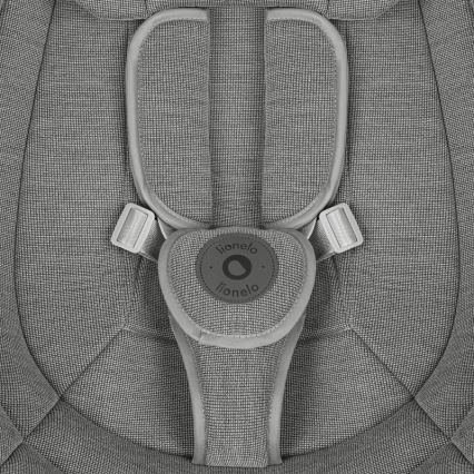 Lionelo - Baloiço para bebé com melodia BLOSSOM Grey Concrete + comando remoto