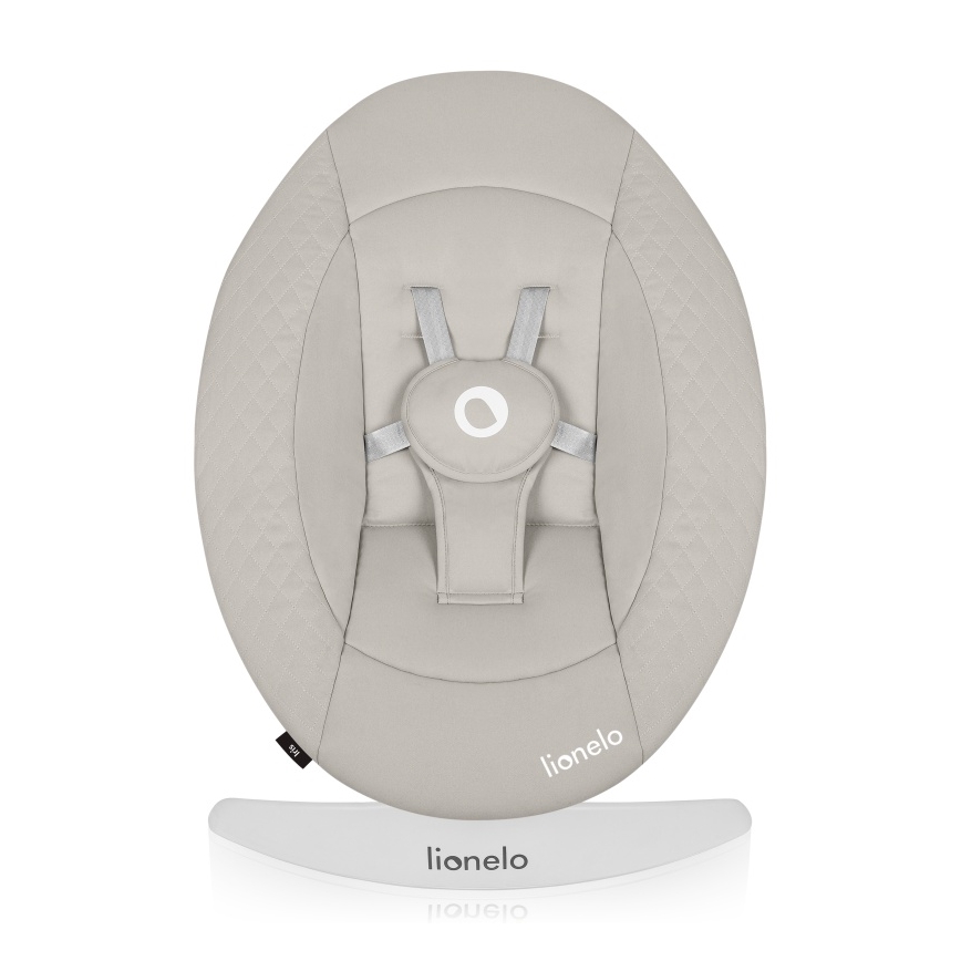 Lionelo - Baloiço para bebé com melodia IRIS 4xAA Beige Sand