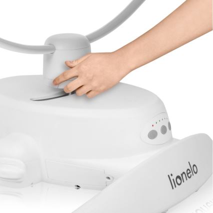 Lionelo - Baloiço para bebé com melodia IRIS 4xAA Beige Sand