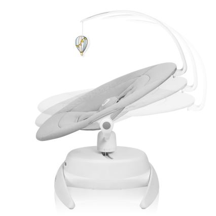 Lionelo - Baloiço para bebé com melodia IRIS Grey Concrete