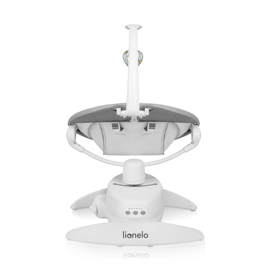 Lionelo - Baloiço para bebé com melodia IRIS Grey Concrete