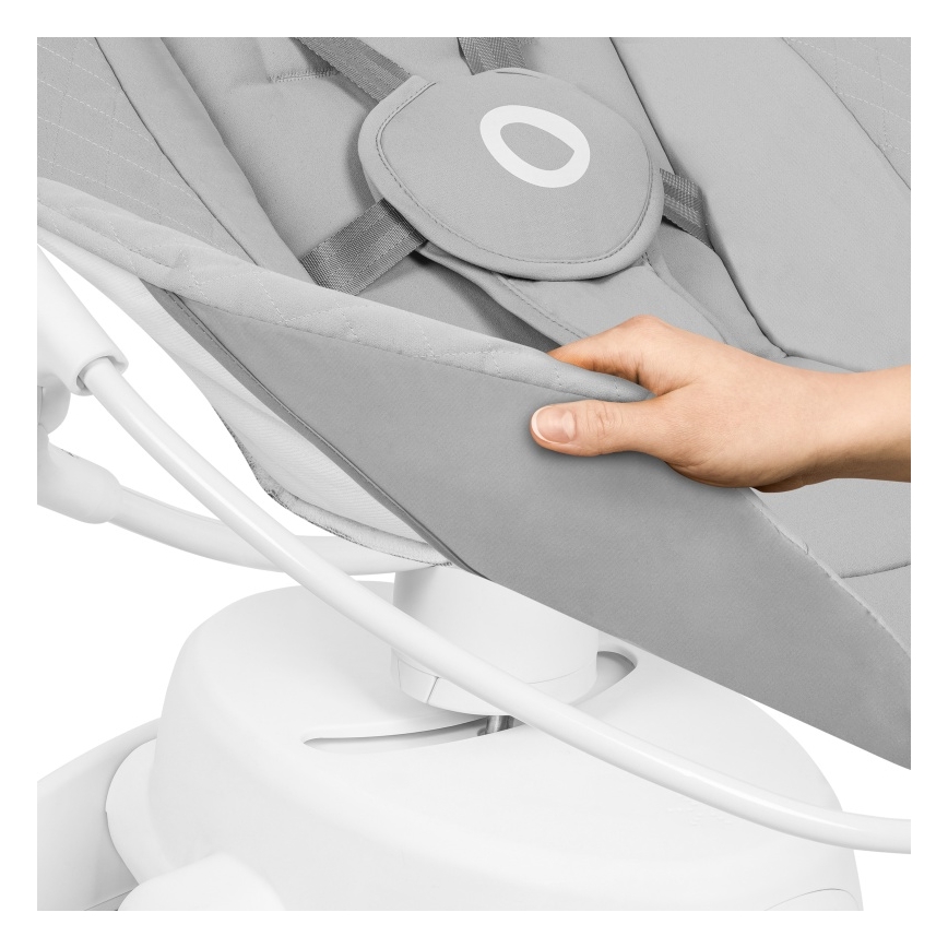 Lionelo - Baloiço para bebé com melodia IRIS Grey Concrete