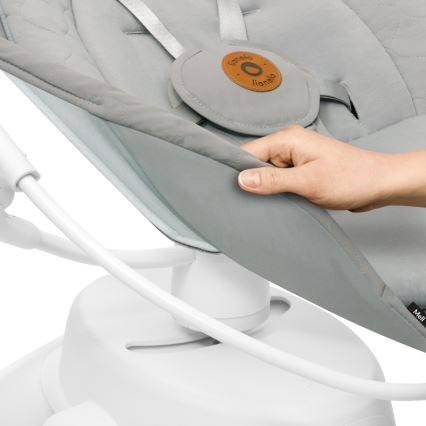 Lionelo - Baloiço para bebé com melodia MELL Beige Sand 4xAA + controlo remoto