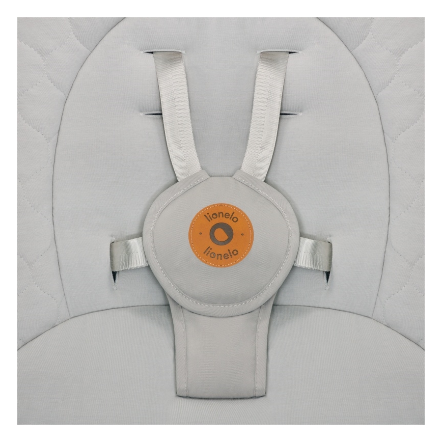 Lionelo - Baloiço para bebé com melodia MELL Beige Sand 4xAA + controlo remoto