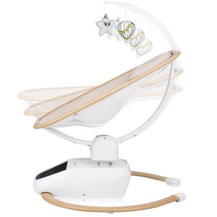 Lionelo - Baloiço para bebé com melodia OLIVIA Beige Natural + controlo remoto