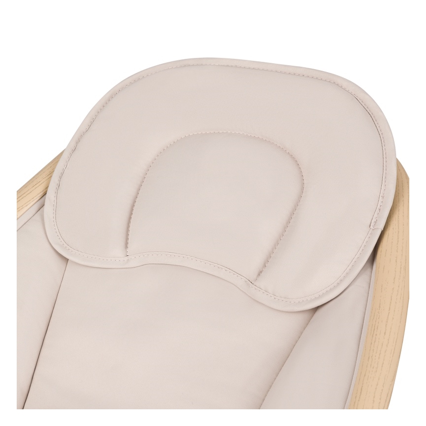 Lionelo - Baloiço para bebé com melodia OLIVIA Beige Natural + controlo remoto