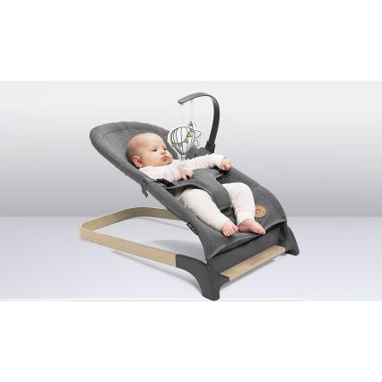 Lionelo - Baloiço para bebé JUNE cinzento