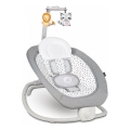 Lionelo - Baloiço vibratório para bebé com melodia PASCAL 2xAA cinzento