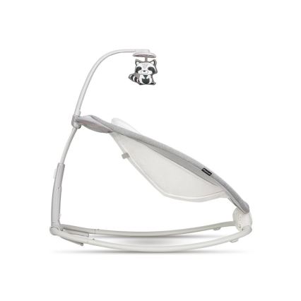 Lionelo - Baloiço vibratório para bebé com melodia PASCAL 2xAA cinzento