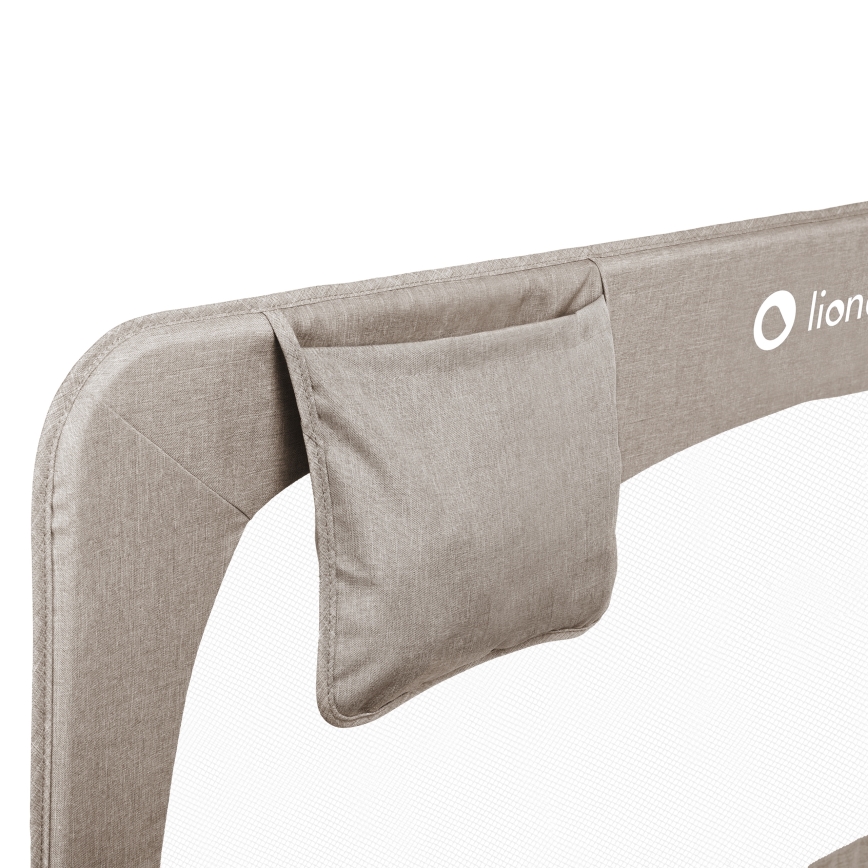 Lionelo - Barreira de proteção para cama HANNA Bege mesclado