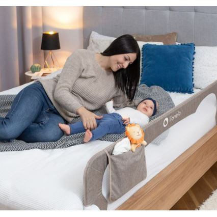 Lionelo - Barreira de segurança de cama EVA cinzento