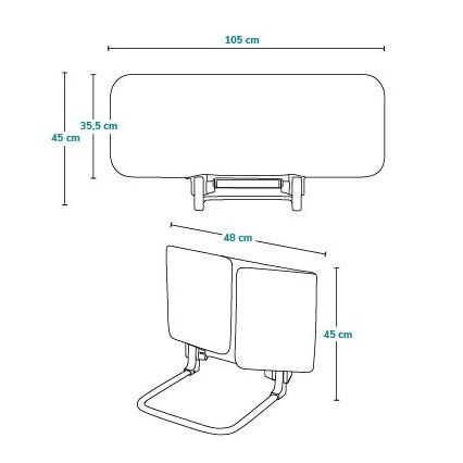 Lionelo - Barreira de segurança de cama LORA cinzento escuro