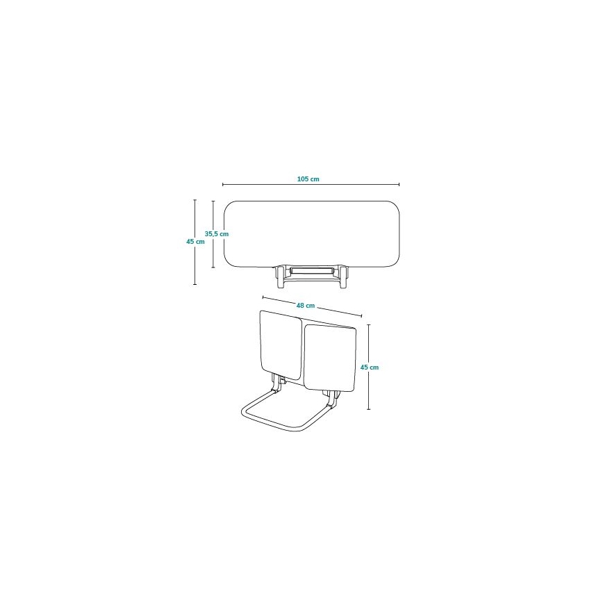 Lionelo - Barreira de segurança de cama LORA cinzento escuro