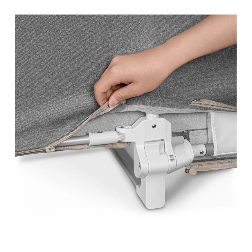 Lionelo - Barreira de segurança de cama LORA XL cinzento escuro