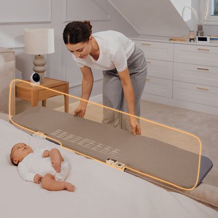Lionelo - Barreira de segurança para cama LORA XL cinzento escuro