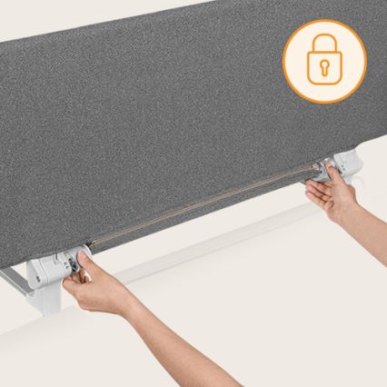 Lionelo - Barreira de segurança para cama LORA XL cinzento escuro