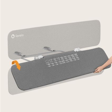 Lionelo - Barreira de segurança para cama LORA XL cinzento escuro