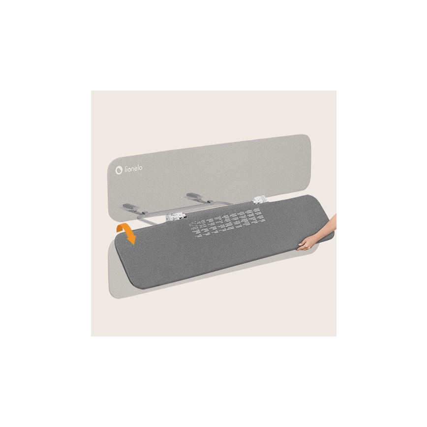 Lionelo - Barreira de segurança para cama LORA XL cinzento escuro