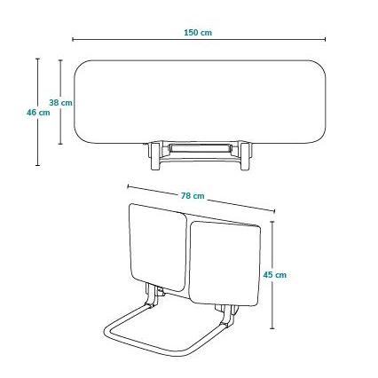 Lionelo - Barreira de segurança para cama LORA XL cinzento escuro