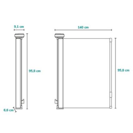 Lionelo - Barreira de segurança THEA preto