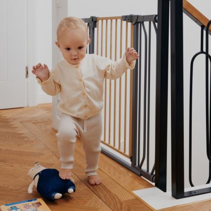 Lionelo - Barreira de segurança TRUUS SLIM preta/castanha