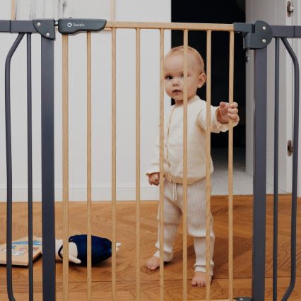 Lionelo - Barreira de segurança TRUUS SLIM preta/castanha