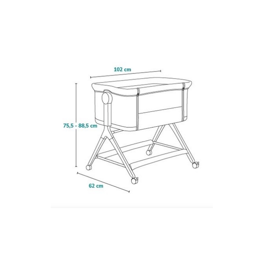 Lionelo - Berço 3 em 1 LEONIE PLUS bege