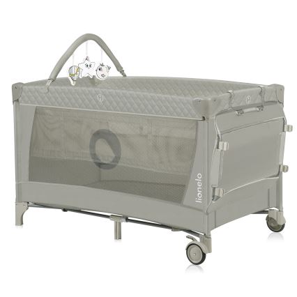Lionelo - Berço de viagem FLOWER Cappuccino