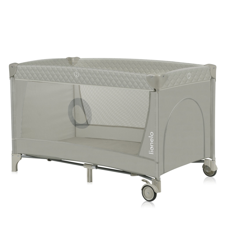 Lionelo - Berço de viagem FLOWER Cappuccino