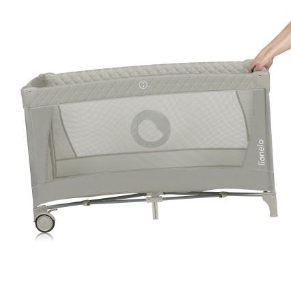 Lionelo - Berço de viagem FLOWER Cappuccino