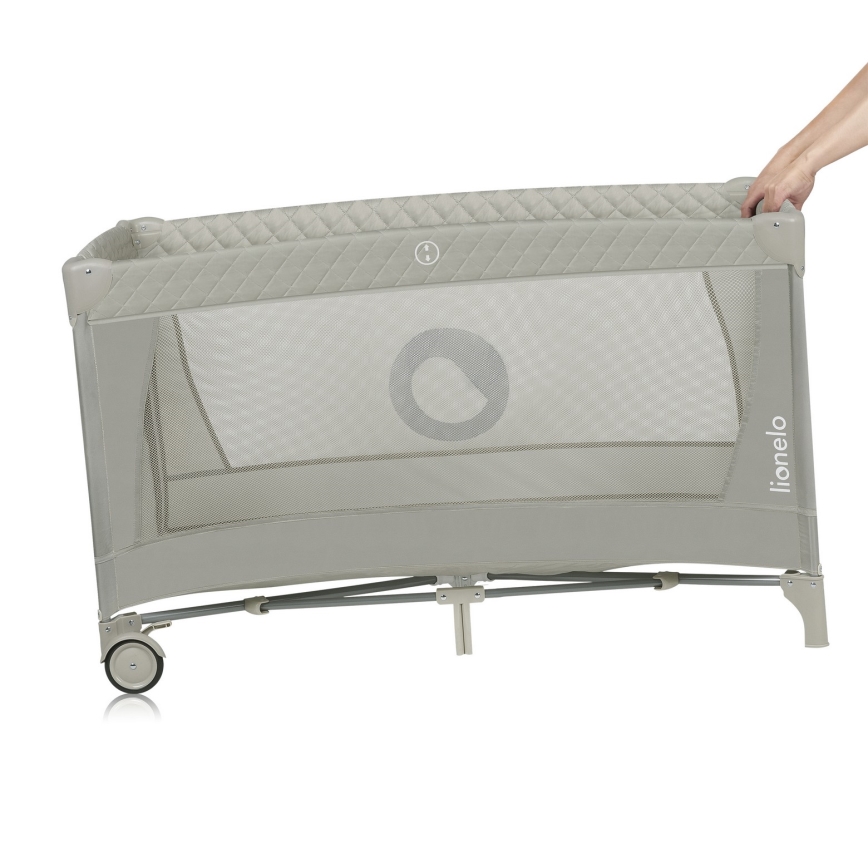 Lionelo - Berço de viagem FLOWER Cappuccino