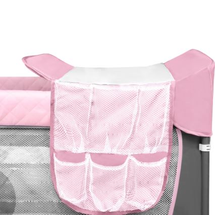 Lionelo - Berço de viagem FLOWER Flamingo