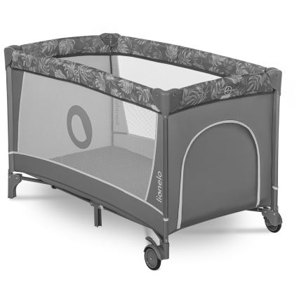 Lionelo - Berço de Viagem FLOWER Pedra Cinzenta