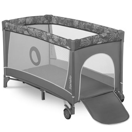 Lionelo - Berço de Viagem FLOWER Pedra Cinzenta