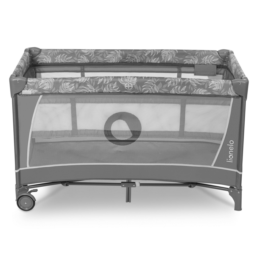 Lionelo - Berço de Viagem FLOWER Pedra Cinzenta