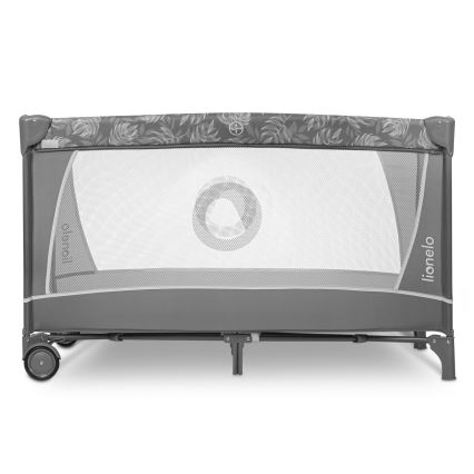 Lionelo - Berço de Viagem FLOWER Pedra Cinzenta