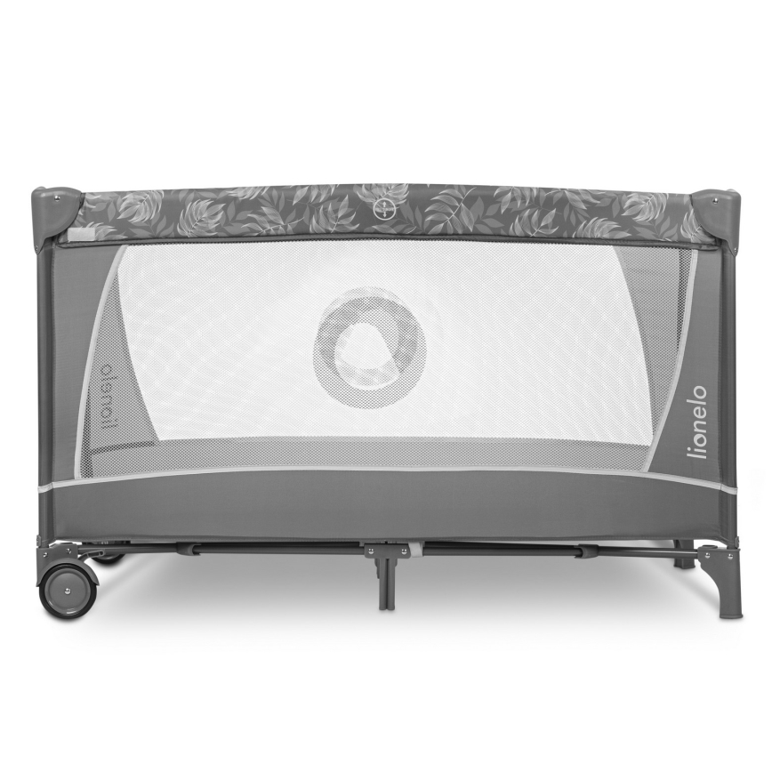 Lionelo - Berço de Viagem FLOWER Pedra Cinzenta
