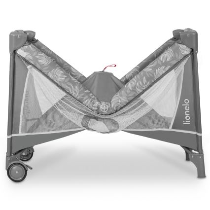 Lionelo - Berço de Viagem FLOWER Pedra Cinzenta
