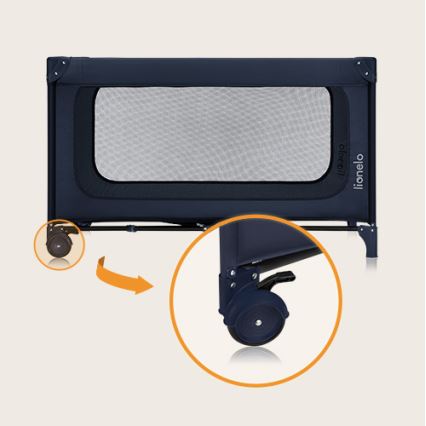 Lionelo - Berço de Viagem JASMIN EASY FOLD Azul Marinho