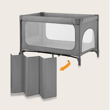 Lionelo - Berço de viagem JASMIN EASY FOLD Grey Stone