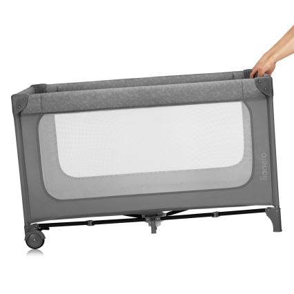 Lionelo - Berço de viagem JASMIN EASY FOLD Grey Stone
